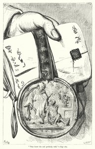Illustration til Gullivers rejser af Jonathan Swift (gravering) af Thomas Morten