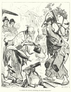 Illustration til Gullivers rejser af Jonathan Swift (gravering) af Thomas Morten