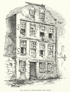 Illustration for livet af Jonathan Swift (gravering) af Thomas Morten