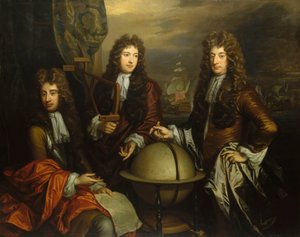 John Benbow (1653-1702), Sir Ralph Delavalle (ca. 1645-1707) og Thomas Phillips (ca. 1635-1693)