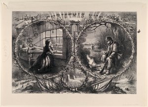 Juleaften udgivet Harpers Weekly, 3. januar 1863, 1863. af Thomas Nast