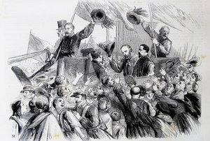 Garibaldis indtog i Napoli, 1860 af Thomas Nast