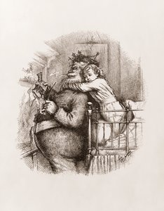Julemanden af Thomas Nast, ca. 1892 (s/h gravering)