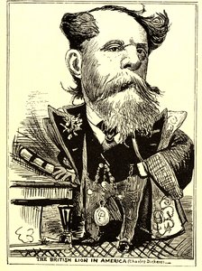Den britiske løve i Amerika, 1867-68 af Thomas Nast