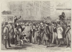 Publikum i Baltimore venter på Mr. Lincoln