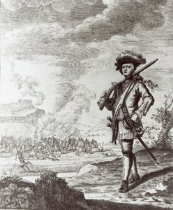 Kaptajn Henry Morgan ved plyndringen af Panama i 1671, ca. 1734 af Thomas Nicholls