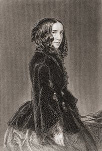 Elizabeth Barrett Browning, Poetiske værker bind I, kobberstik af Thomas Oldham Barlow