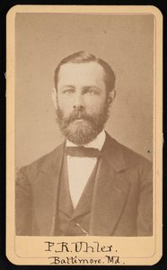Portræt af Philip Reese Uhler 1835-1913, omkring 1860