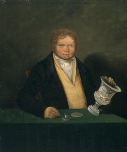 Selvportræt (ca. 1810-1820) (Olie på panel) af Thomas Pardoe