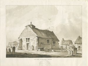 Bednall Church: sepia drawing, nd [? 1838] dani af Thomas Peploe Wood