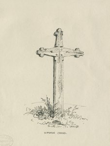 Chillington Hall- "Giffard" s Cross ": pen and ink drawing, 1838dani af Thomas Peploe Wood