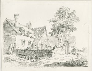 Colwich - Hall Flat House: pen- og blæktegning