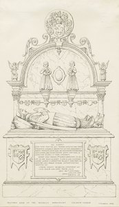 Colwich - Wolseley Monument: pentegning af Thomas Peploe Wood