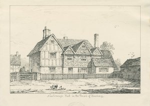 Newborough Hall: pen drawing, 1836dani af Thomas Peploe Wood