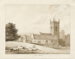 Penn Church: sepia tegning