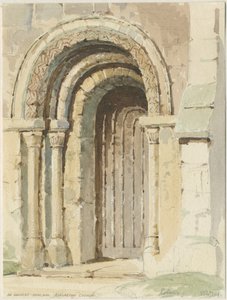 Rolleston Church: vandfarvemaleri, 184[4]