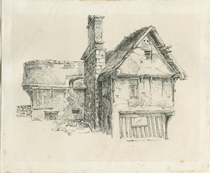 Standon Hall: pen- og blæktegning og [midten af det 19. århundrede] (tegning)