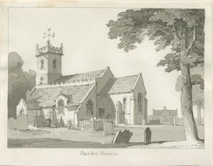 Standon Hall: pen- og blæktegning og [midten af det 19. århundrede] (tegning)