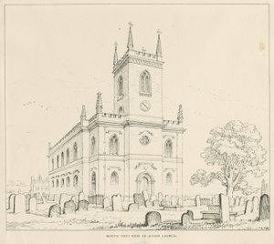 Stenkirke: pen- og blæktegning af Thomas Peploe Wood