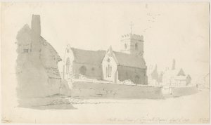 Trysull Kirke: blyantstegning, 2. sep 1837 (tegning) af Thomas Peploe Wood