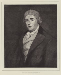 Charles Dibdin (1745-1814), Portræt i Royal Naval Exhibition af Thomas Phillips