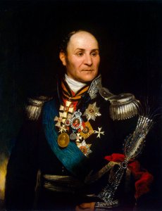 Portræt af grev Matvei Ivanovich Platov, 1757-1818, 1814. af Thomas Phillips
