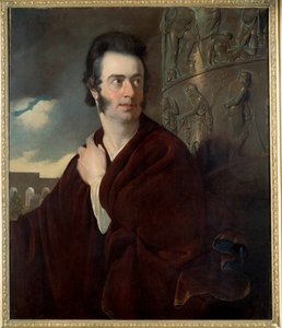 Formodet portræt af Lord Byron (1788 - 1824) britisk digter. Maleri af Thomas Phillips (1770-1845) Ec. Ang.