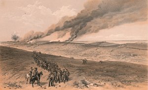 Redan og Advanced Trenches of British Right Attack, 1856 af Thomas Picken