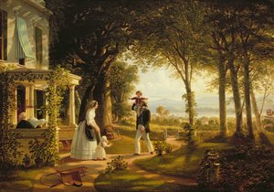 Hjem til familien, 1852 af Thomas Pritchard Rossiter