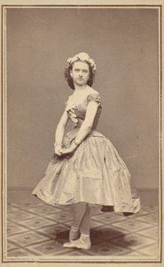 Portræt af en balletdanser, ca. 1860 (foto) af Thomas Rice Burnham