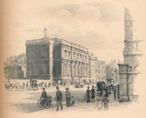 Ydersiden af banketsalen, Whitehall Palace, 1902 af Thomas Robert Way