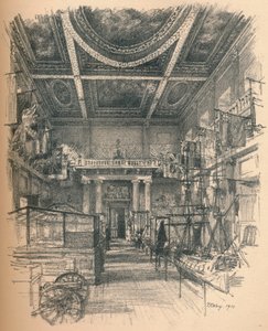 Interiør af banketsalen, Whitehall Palace, 1902