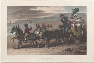 The Sands, fra Poetical Sketches of Scarborough, 1813., 1813. Skabere: Thomas Rowlandson, Joseph Constantine Stadler, J. Bluck.