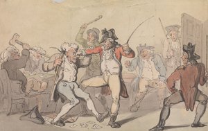 Der er opdaget en »Black Leg«, der smugler kort af Thomas Rowlandson
