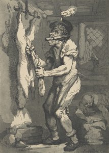 En slagter, 1. januar 1790., 1. januar 1790. af Thomas Rowlandson