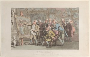 A Connoisseur, fra The Vicar of Wakefield, maj 1817., maj 1817. af Thomas Rowlandson