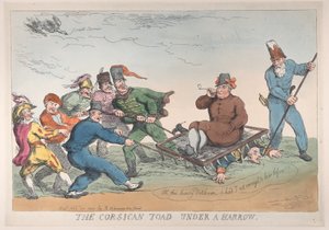 A Corsican Toad Under a Harrow, 27. november 1813., 27. november 1813. af Thomas Rowlandson