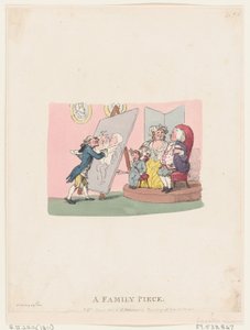 A Family Piece, udgivet 1803 senere genudgivelse., udgivet 1803 senere genudgivelse. af Thomas Rowlandson