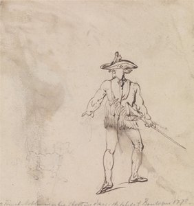 En fransk adelsmand på jagt af Thomas Rowlandson