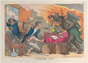 Et venligt besøg, 16. april 1814., 16. april 1814. af Thomas Rowlandson