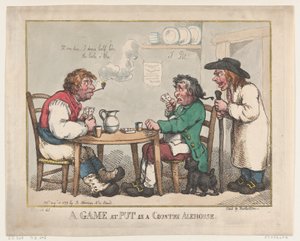 A Game at Put in a Country Alehouse, 10. august 1799., 10. august 1799. af Thomas Rowlandson