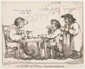A Game at Put in a Country Alehouse, 10. august 1810., 10. august 1810. af Thomas Rowlandson