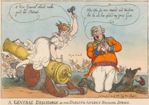 ?En generel udledning eller den kære engels afsluttende slagtilfælde? af Thomas Rowlandson