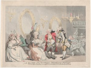 En ceremonimester introducerer en partner, 24. november 1795., 24. november 1795. af Thomas Rowlandson