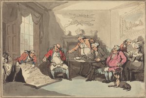 Et Militsmøde, sandsynligvis 1799. af Thomas Rowlandson