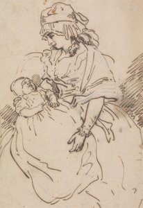 En mor og et barn af Thomas Rowlandson