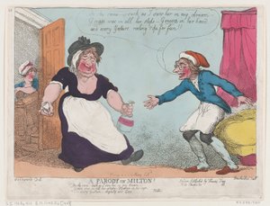 En parodi på Milton, 1807., 1807. af Thomas Rowlandson