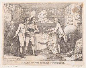 Et kig ind i tilbagetoget ved Tinnechurch United Irish, 1. maj 1799., 1. maj 1799. af Thomas Rowlandson