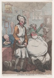 En Penny Barber, 1789., 1789. af Thomas Rowlandson