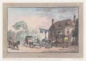 A Posting Inn af Thomas Rowlandson